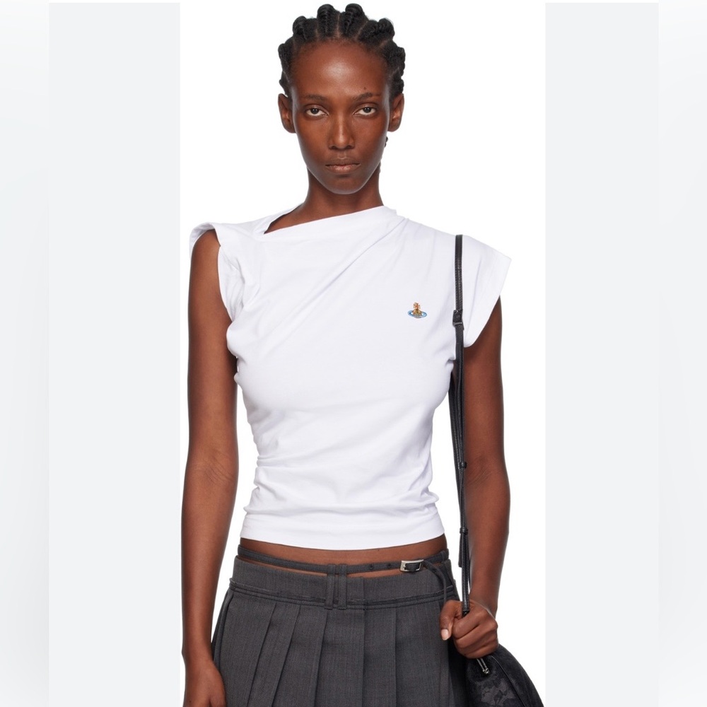 Vivienne Westwood White Organic Cotton Hebo T Shirt Sz S BNWT